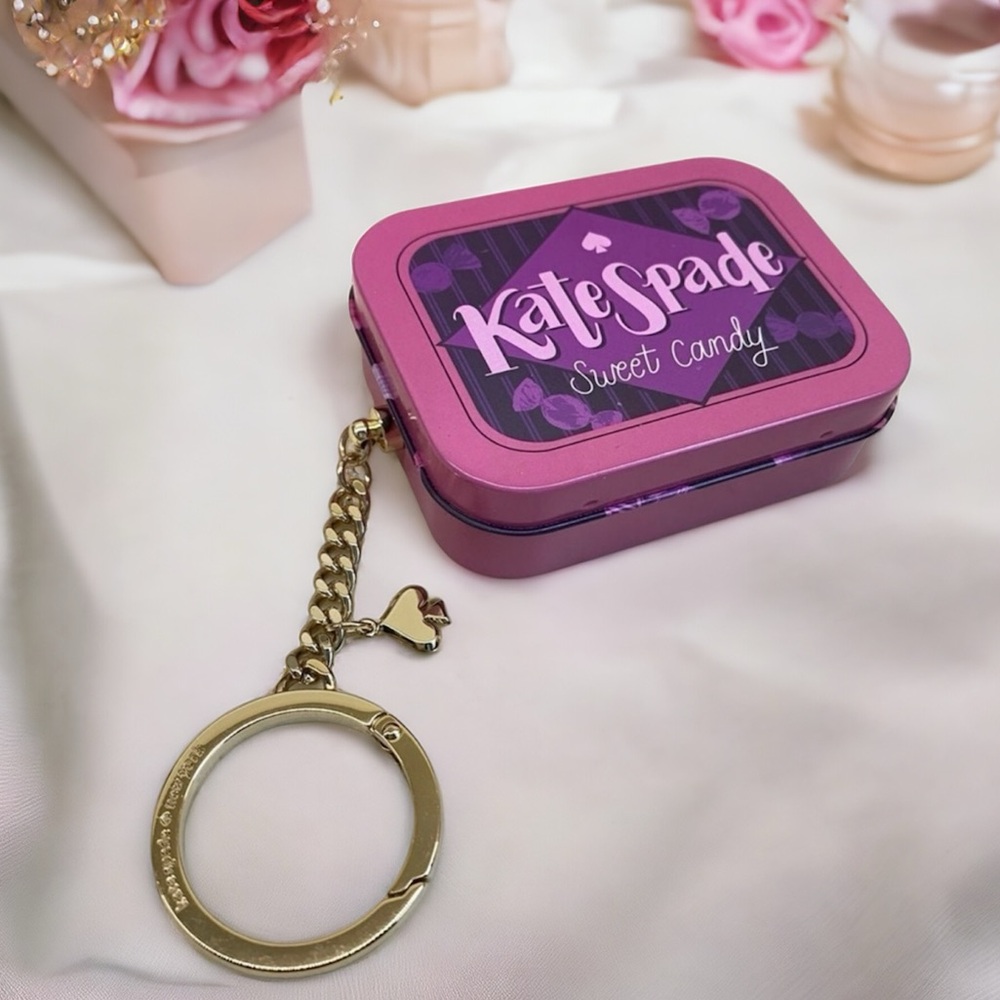 Kate Spade ♠️ Candy Tin Key Case NWOT